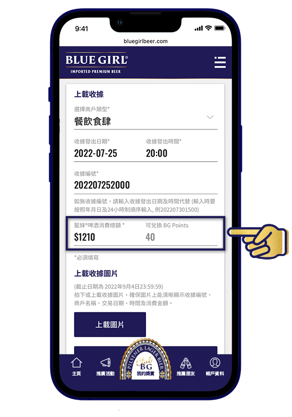 藍妹®啤酒消費總額